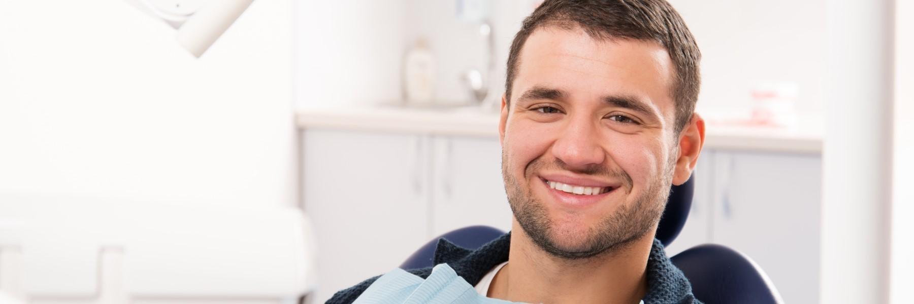 man during sedation dentistry exam in brentwood tn