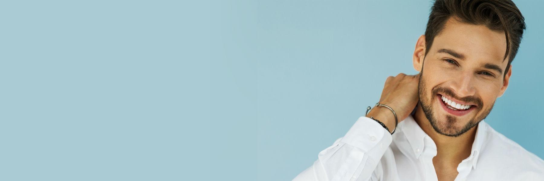 man with dental implants in brentwood tn