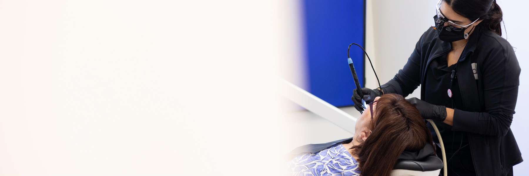 Patient smiling with CEREC dental crowns